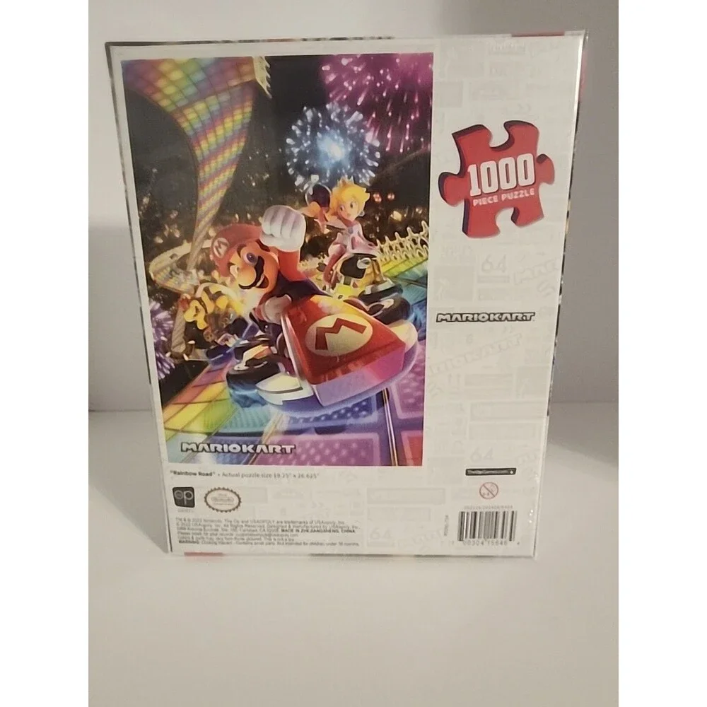 MarioKart Rainbow Road 1000 Piece Jigsaw Puzzle Op Games Super Mario 🆕